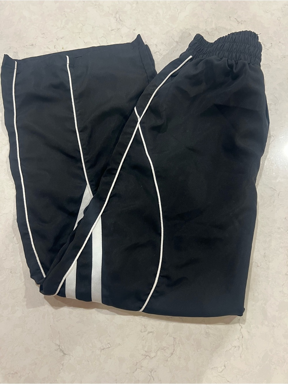 SHEIN Black Elastic Waist Pull-On Pants